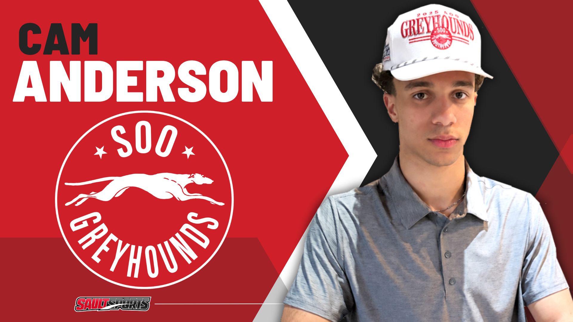 CAM ANDERSON SIGNS OHL SCHOLARSHIP AND DEVELOPMENT AGREEMENT WITH GREYHOUNDS