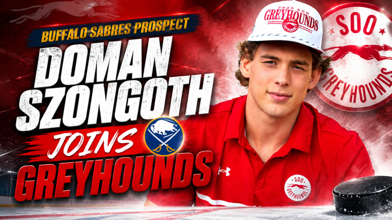 Greyhounds Announce Signing of Buffalo Sabre Prospect, Doman Szongoth