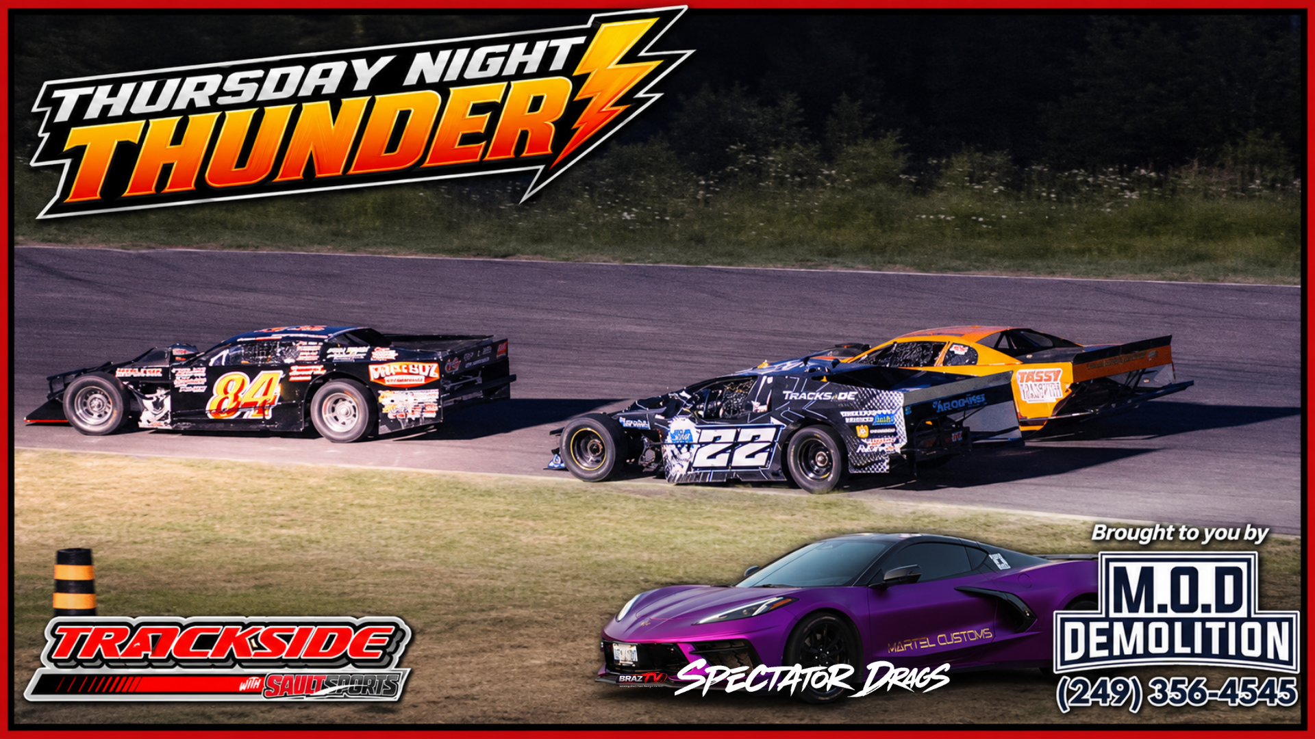 Thursday Night Thunder Returned to Laird Raceway as More Than 60 Cars Deliver Action-Packed Night on the ⅓-Mile Oval