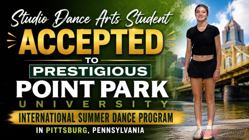 Studio Dance Arts Student Accepted to Prestigious Point Park University International Summer Dance Program
