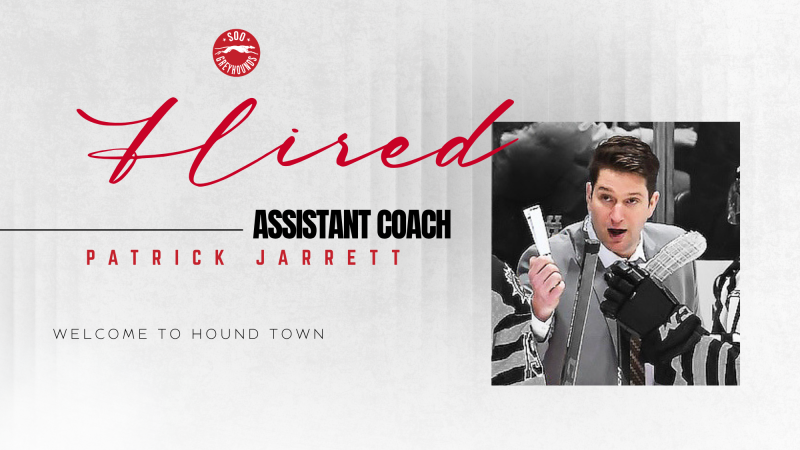 Sault Ste Marie’s Own Patrick Jarrett Returns Home to Join Greyhound Coaching Staff as an Assistant Coach