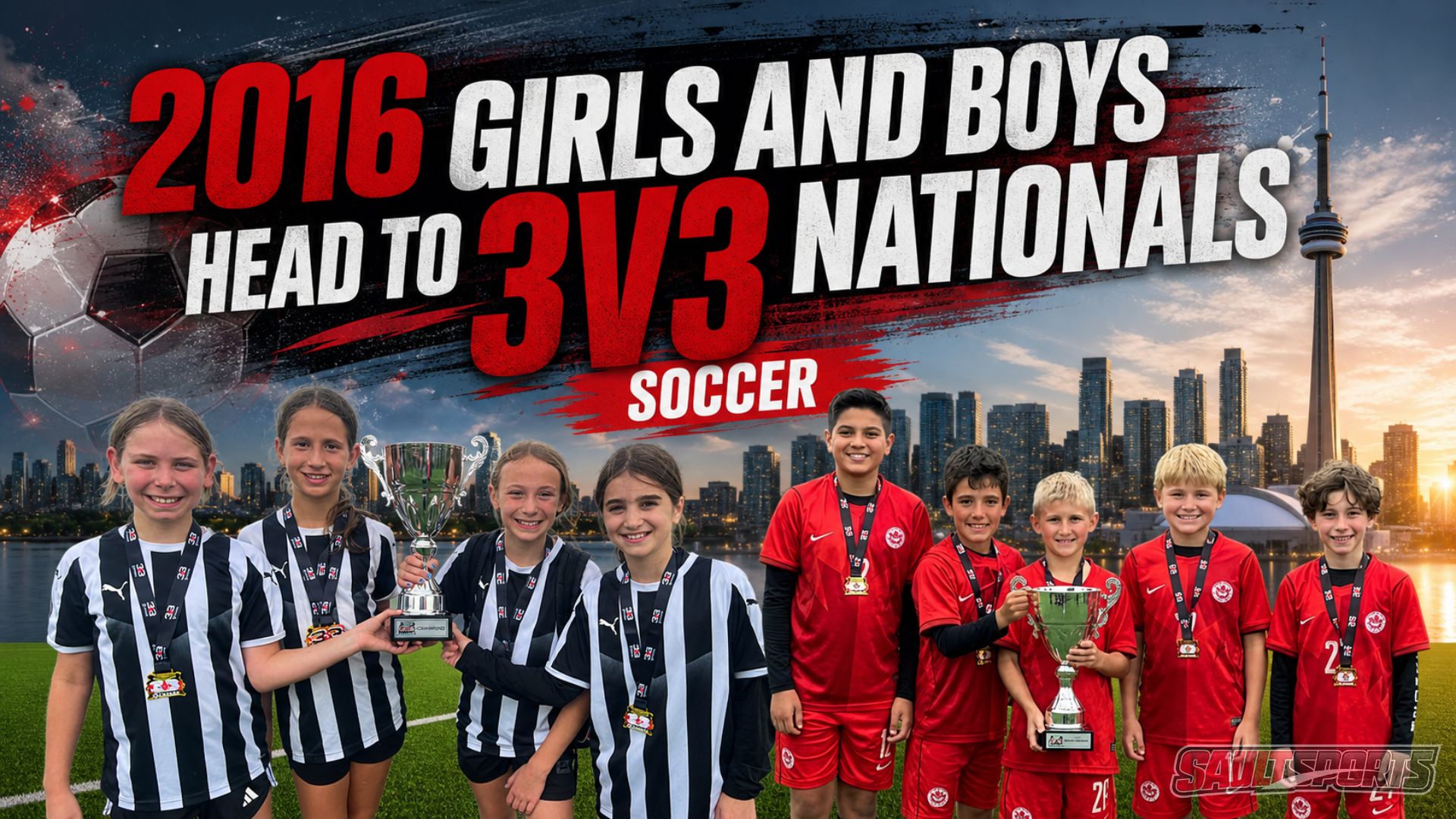 Sault Ste Marie 2016 Boy and Girls Soccer Players Headed to 3V3 Soccer Nationals
