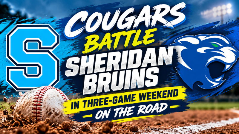 Cougars Battle Sheridan Bruins in Three-Game Weekend on the Road