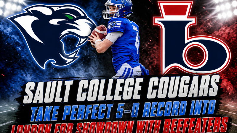 Sault College Cougars Take Perfect 5–0 Record Into London for Showdown With Beefeaters