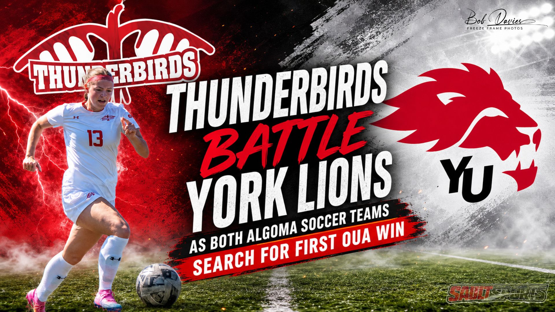 Thunderbirds Battle York Lions as Both Algoma Soccer Teams Search for First OUA Win