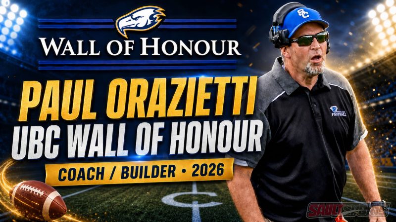 SAULT STE MARIE’S PAUL ORAZIETTI TO BE INDUCTED INTO THE UBC WALL OF HONOUR AS A COACH/BUILDER