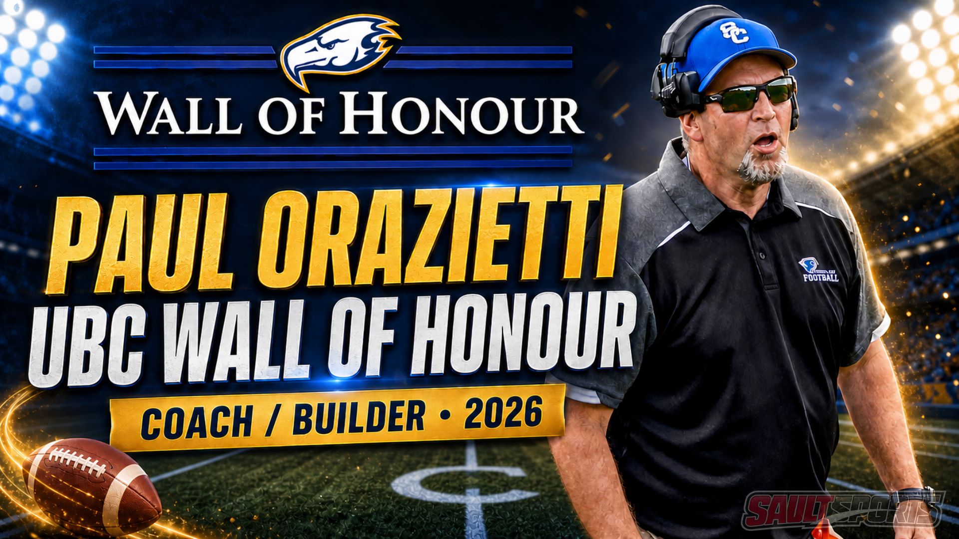SAULT STE MARIE’S PAUL ORAZIETTI TO BE INDUCTED INTO THE UBC WALL OF HONOUR AS A COACH/BUILDER