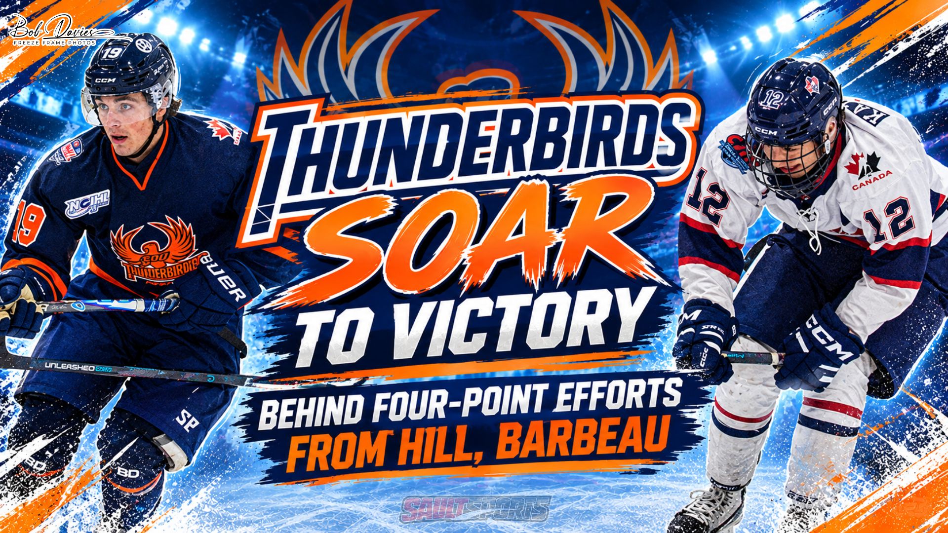 Thunderbirds Soar to a Home Victory Behind Four-Point Efforts from Hill, Barbeau