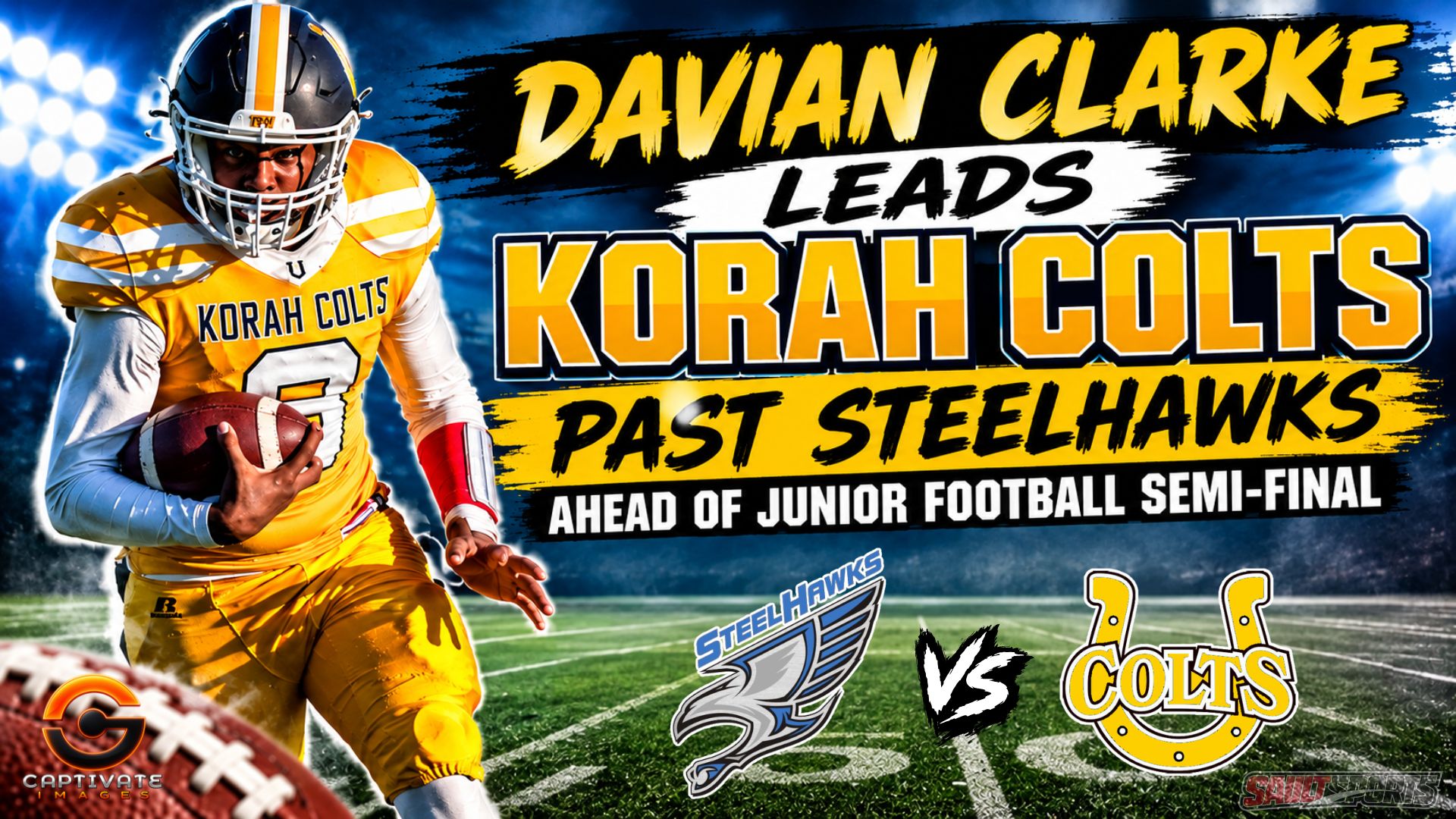 Davian Clarke Leads Colts Past Steelhawks Ahead of Junior Superior Heights vs Korah Football Semi-Final
