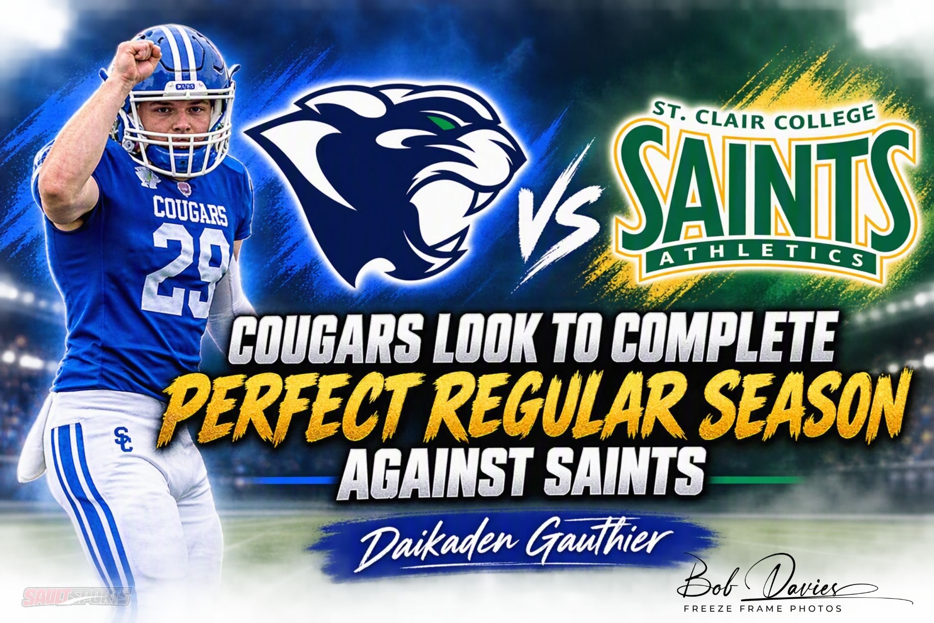 Cougars Look to Complete Perfect Regular Season Against Saints | Daikaden Gauthier