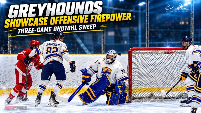 Greyhounds Showcase Offensive Firepower in Three-Game GNU18HL Sweep