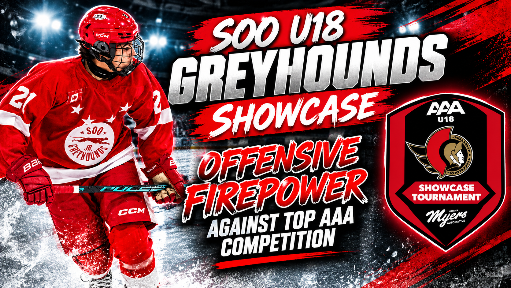 Soo U18 Greyhounds Showcase Offensive Firepower Against Top AAA Competition in Nation’s Capital
