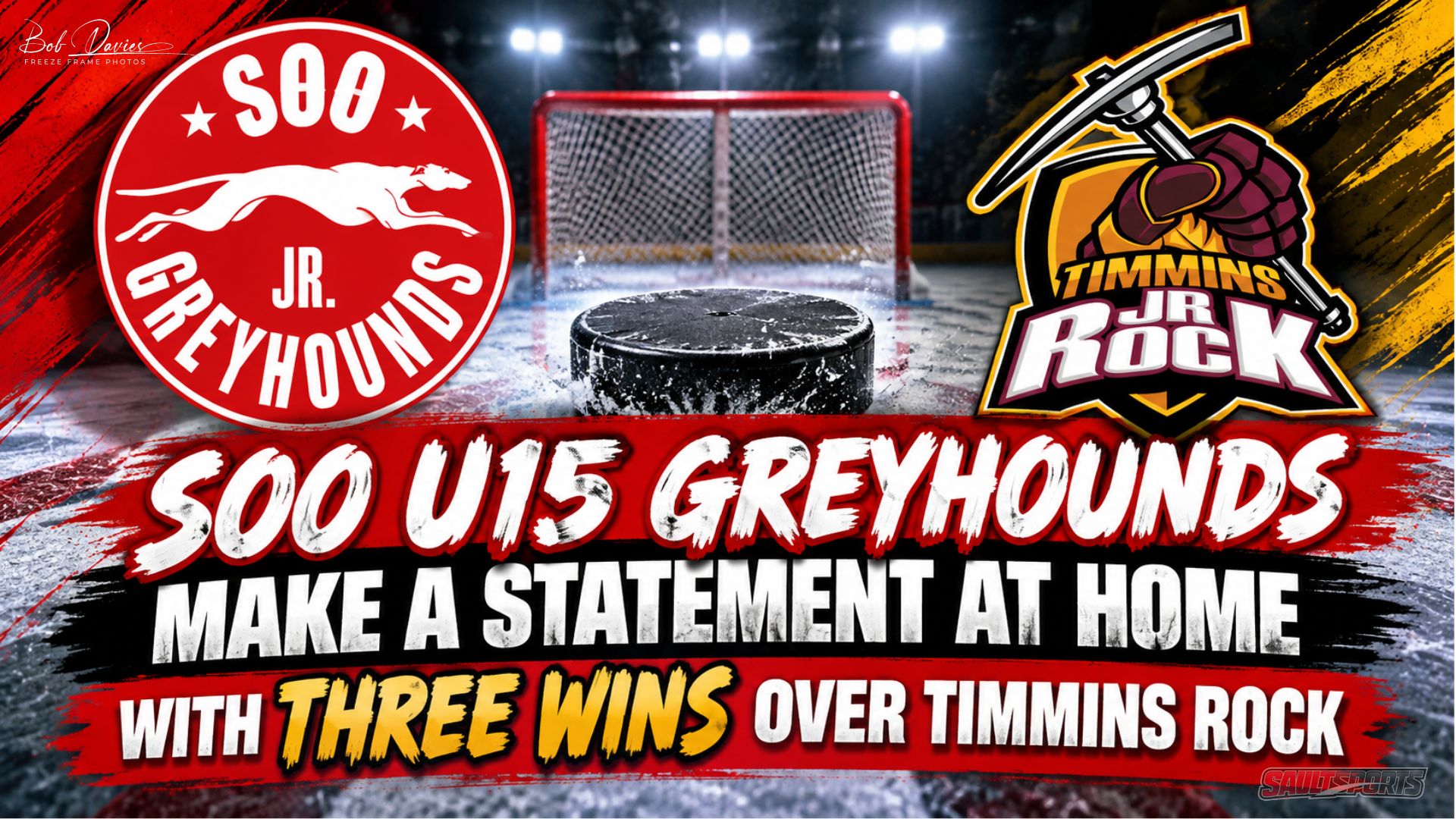 U15 Greyhounds Make a Statement at Home with Three Wins Over Timmins Rock