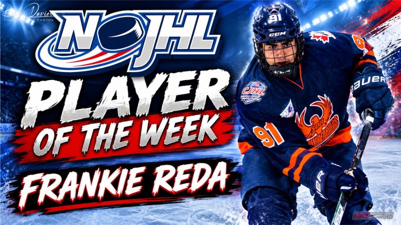 Thunderbird Defenseman Frankie Reda Among NOJHL Week Seven Stars